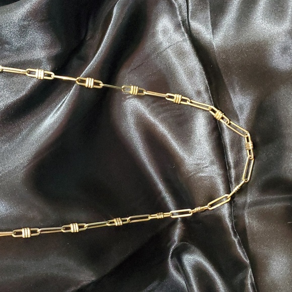 Christine Dior Paperclip Style Long Necklace - Picture 1 of 6